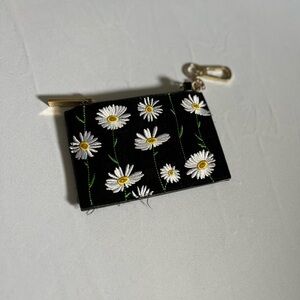 Skinny Dip Daisy embroidered coin purse